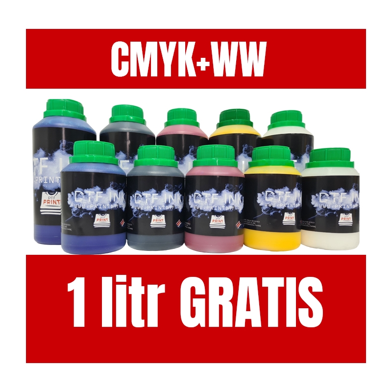 TUSZ DTF OCB CMYKWW + 1L GRATIS
